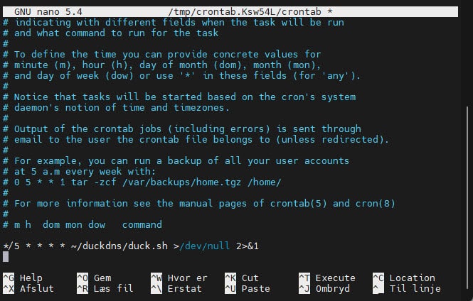 duck3 Et skærmbillede af en openvpn-konfiguration på en computer.